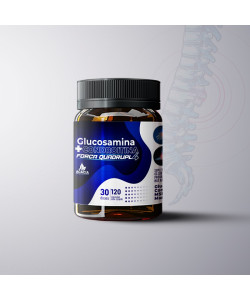 GLUCOSAMINA 1500mg + CONDROITINA 1200mg + MSM + Mn (30 doses I 120 cápsulas)