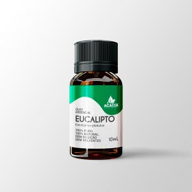 ÓLEO ESSENCIAL DE EUCALIPTO 100% PURO (frasco com 10ml)
