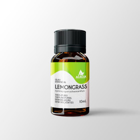 ÓLEO ESSENCIAL DE LEMONGRASS 100% PURO (frasco com 10ml)