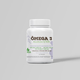 ÔMEGA 3 MAMÃE & BEBÊ - para a saúde das gestantes e nutrizes (90 cápsulas)