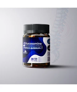 GLUCOSAMINA 1500mg + CONDROITINA 1200mg + MSM + Mn (30 doses I 120 cápsulas)