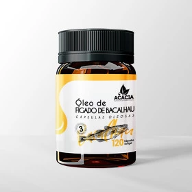 ÓLEO DE FÍGADO DE BACALHAU 250mg (120 cápsulas)