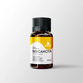 ÓLEO ESSENCIAL DE BERGAMOTA 100% PURO (frasco com 10ml)