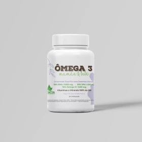 ÔMEGA 3 MAMÃE & BEBÊ - para a saúde das gestantes e nutrizes (90 cápsulas)